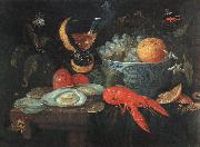 KESSEL, Jan van Still Life with Fruit and Shellfish szh oil painting artist